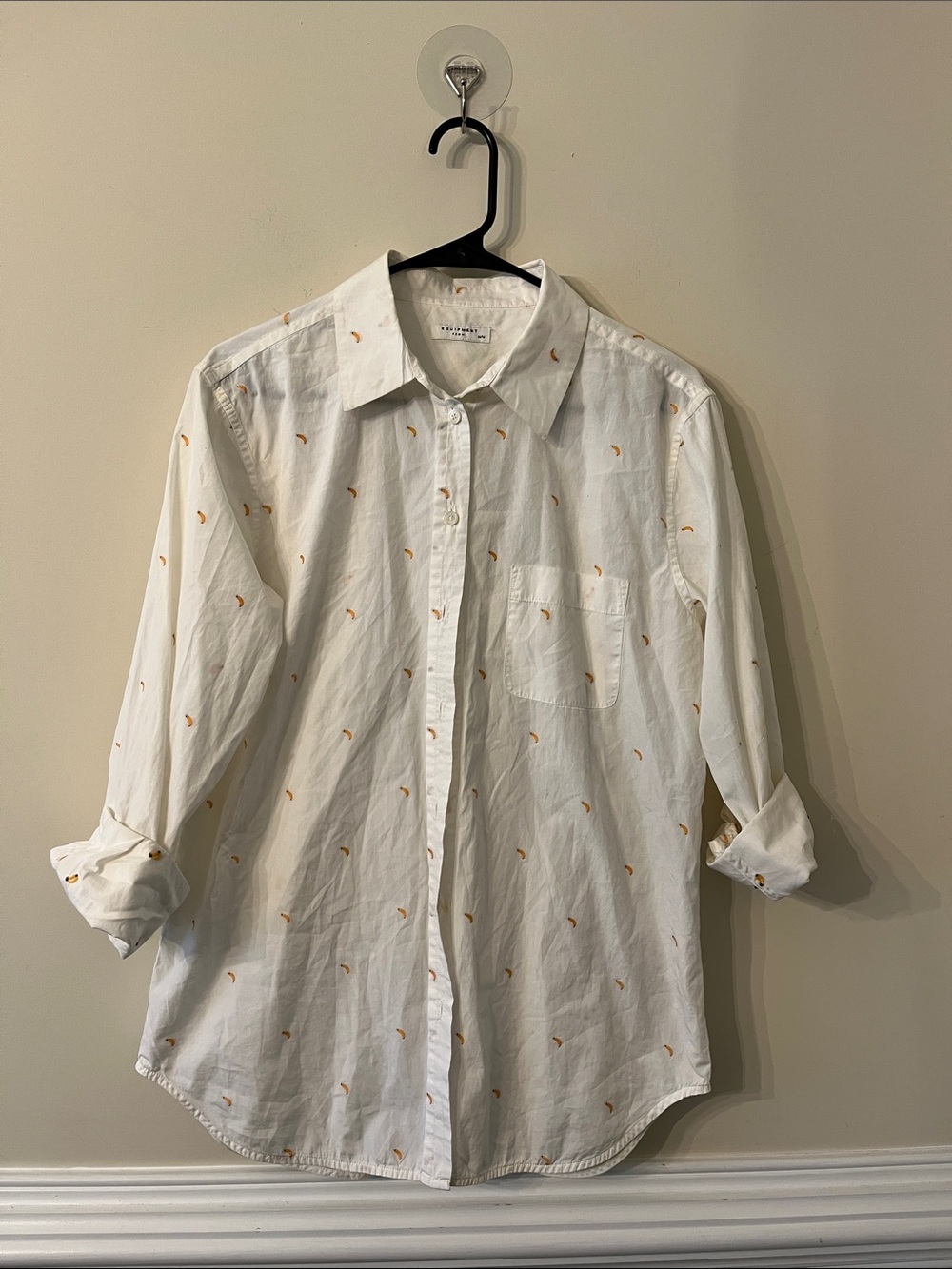 Equipment Banana Cotton Blouse Size M